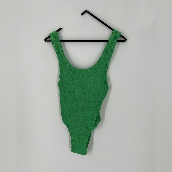 Reina Olga Ruby Textured High Cut Swimsuit - Picture 2 of 7